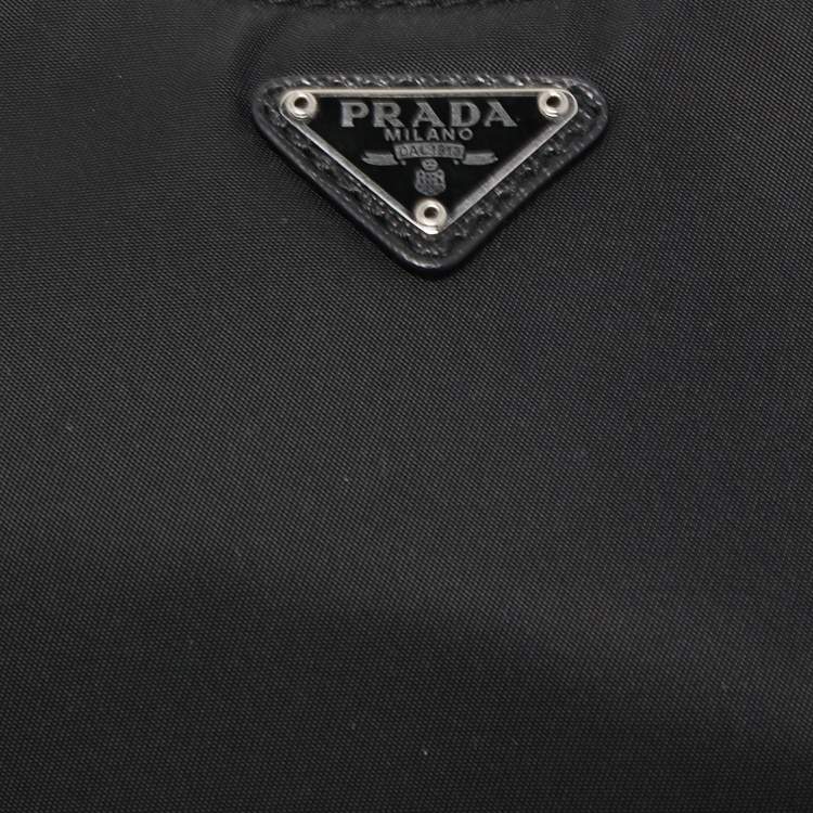 Pre Owned Prada Black Nylon Re-Nylon Crossbody Bag