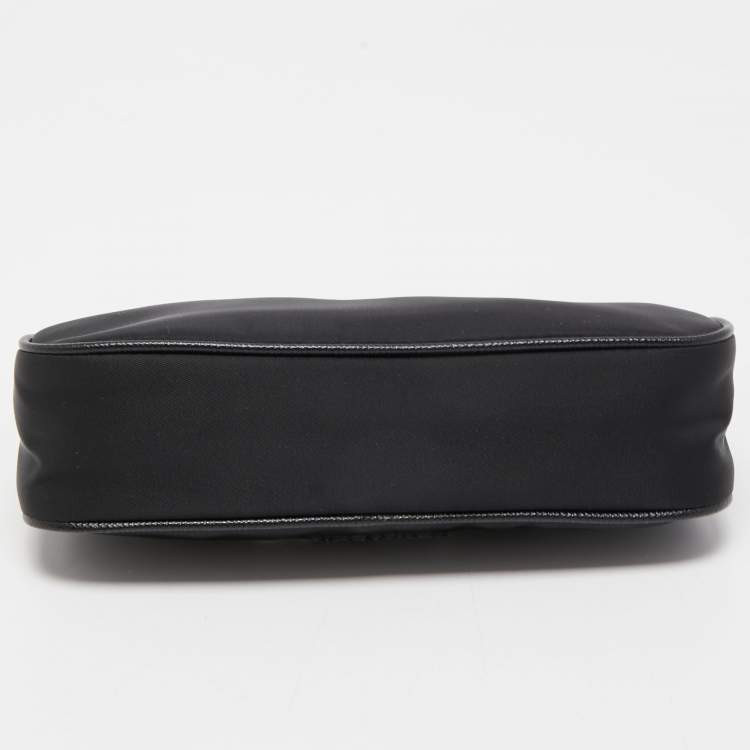 Pre Owned Prada Black Nylon Re-Nylon Crossbody Bag