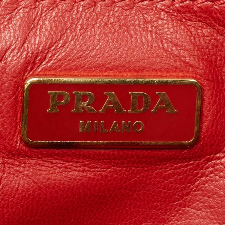 Pre Owned Prada Black Saffiano Leather Flap Shoulder Bag