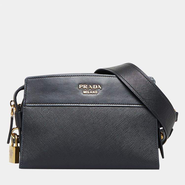 Prada Black Esplanade Saffiano Crossbody Bag TLC