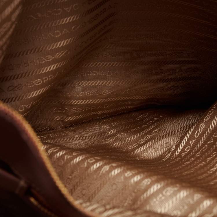 Pre Owned Prada Old Rose Saffiano Lux Leather Large Executive Tote