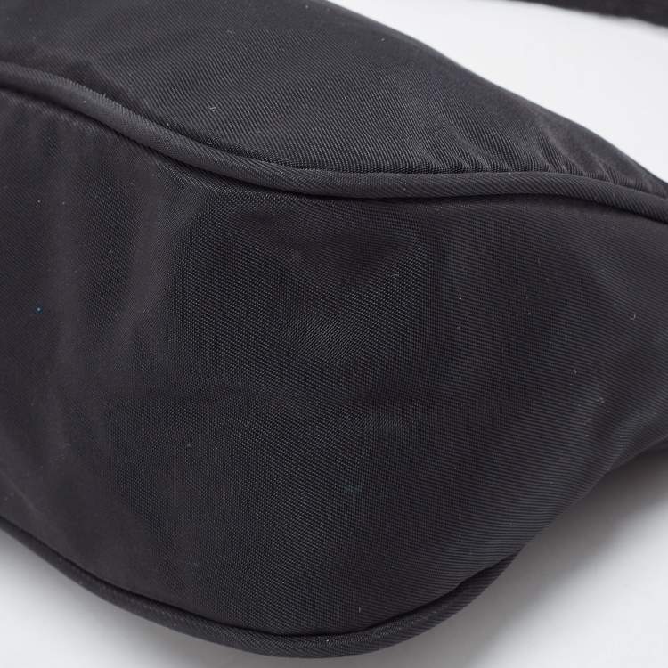 Pre Owned Prada Black Tessuto Nylon Pochette