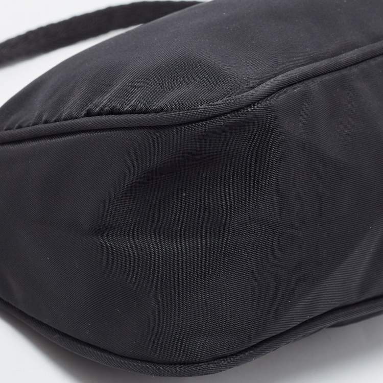 Pre Owned Prada Black Tessuto Nylon Pochette