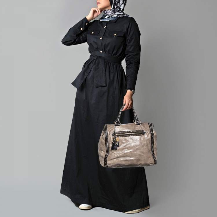 100% Genuine Original Prada Bauletto New Look Tote in Black Handbag
