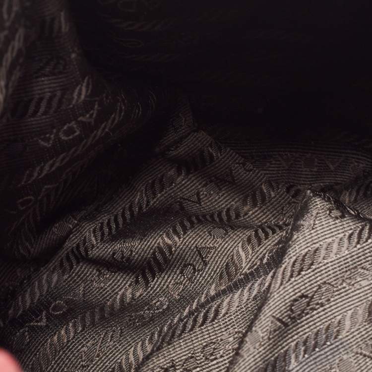 Pre Owned Prada Red Nylon and Leather Shoulder Bag