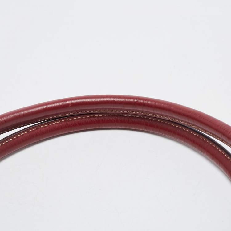 Pre Owned Prada Red Nylon and Leather Shoulder Bag