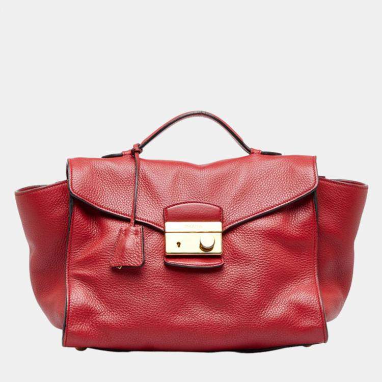 Prada Red Handbags