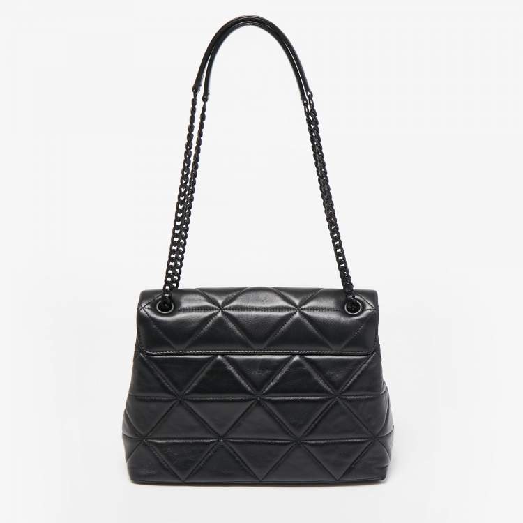 Pre Owned Prada Black Quilted Leather Large Spectrum Shoulder Bag