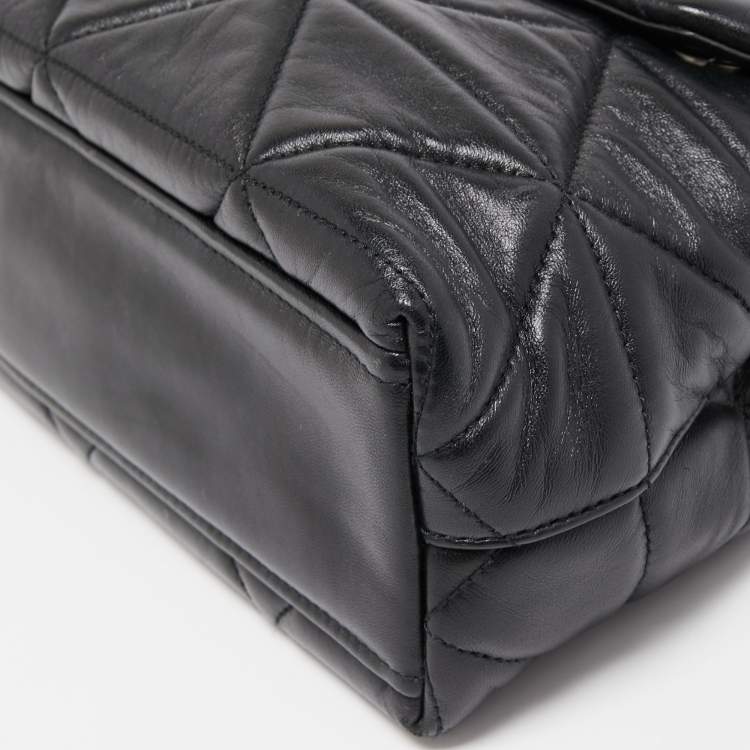 Pre Owned Prada Black Quilted Leather Large Spectrum Shoulder Bag
