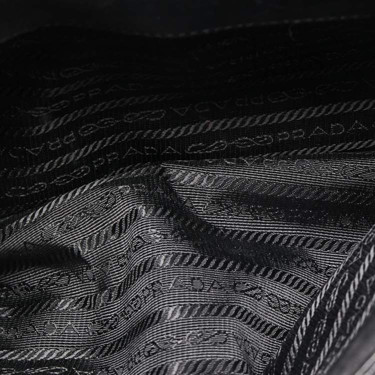 Pre Owned Prada Black Quilted Leather Large Spectrum Shoulder Bag