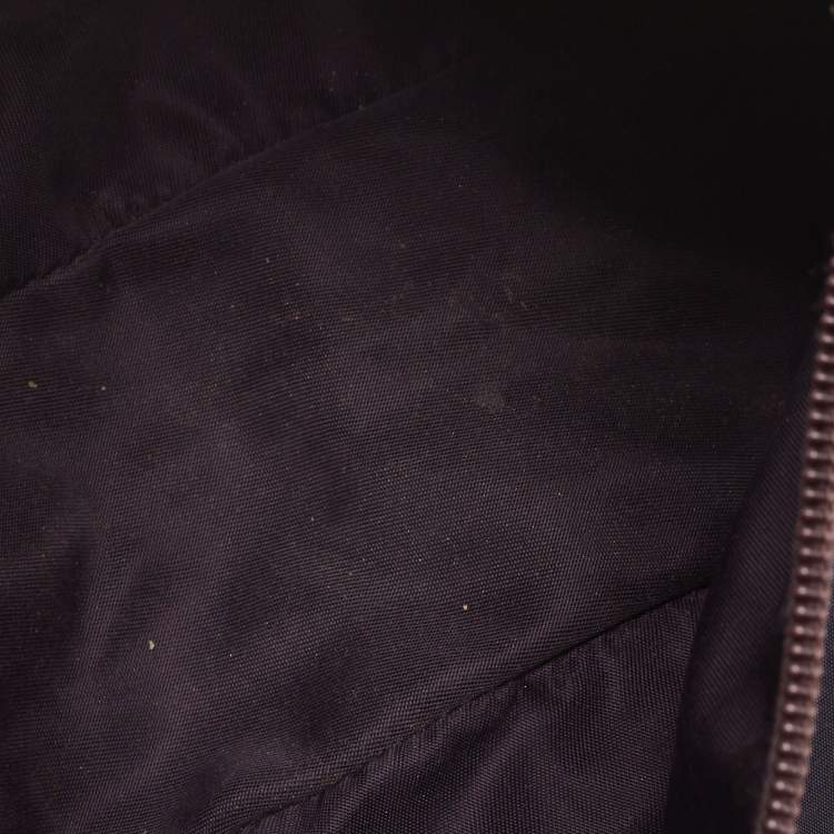 Pre Owned Prada Dark Blue Nylon Pochette