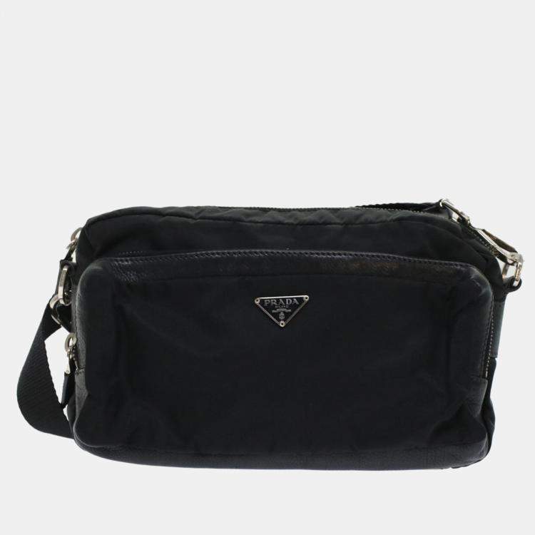 Prada nylon tessuto online crossbody bag