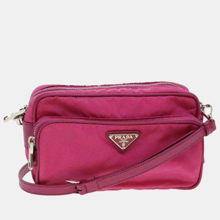 PRADA Pink Nylon Exterior Bags & Handbags for Women, Authenticity  Guaranteed