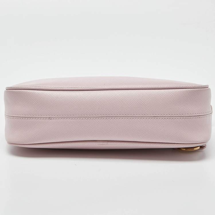 Pre Owned Prada Pink Leather Re-Edition 2005 Baguette Bag
