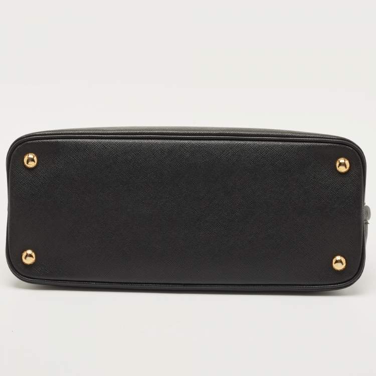 Pre Owned Prada Black Saffiano Leather Promenade Satchel