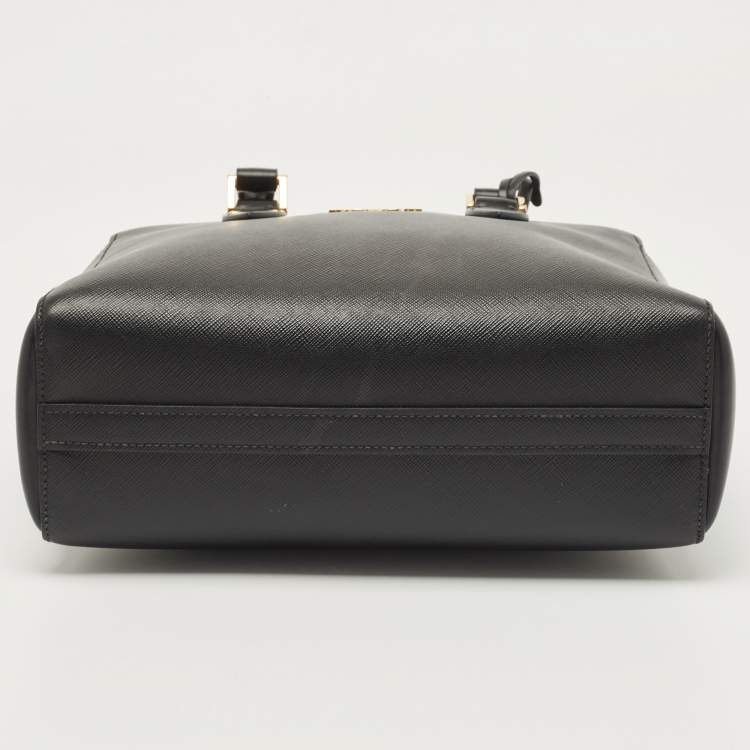 Pre Owned Prada Black Saffiano Leather Tote bag