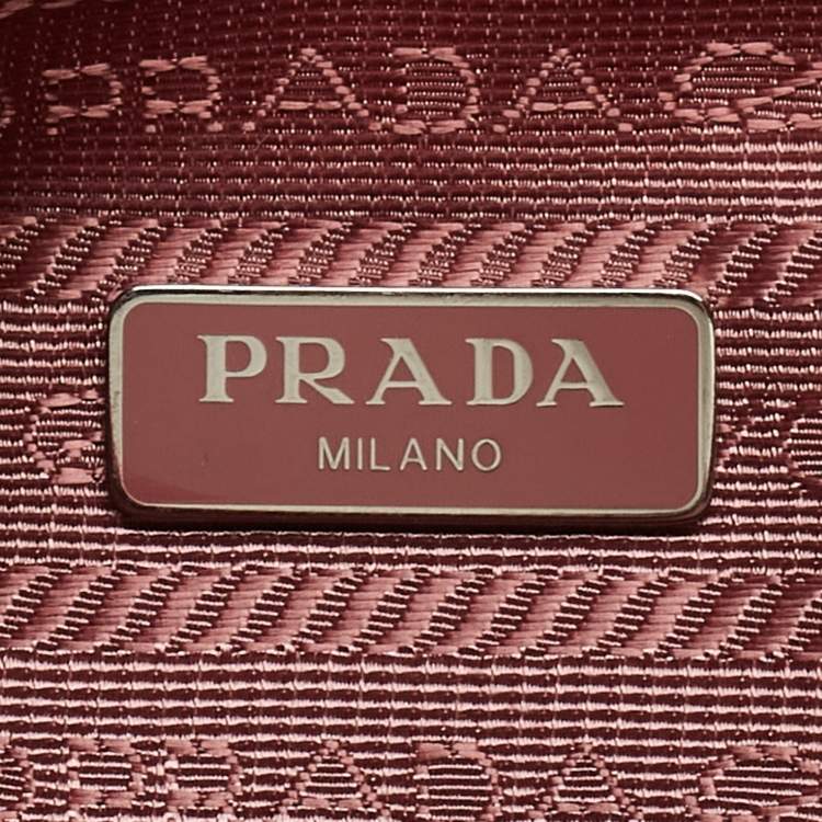 Pre Owned Prada Pink Nylon Mini Re-Edition 2000 Shoulder Bag