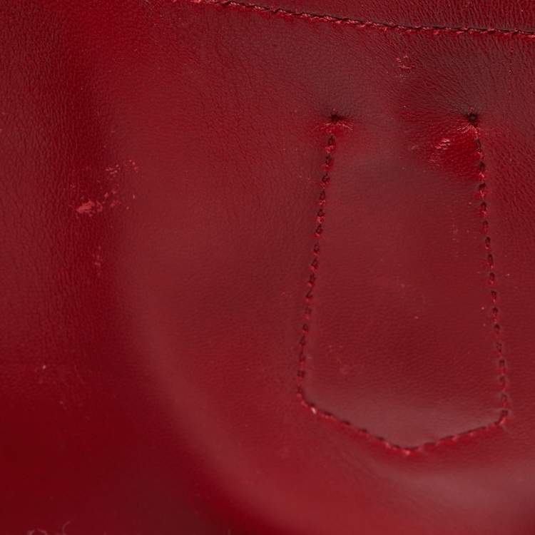 Pre Owned Prada Black Saffiano Cuir Leather Small Double Handle Tote