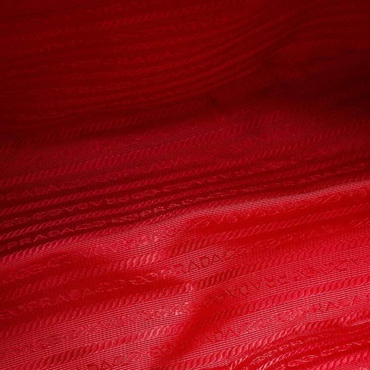 Pre Owned Prada Red Saffiano Leather Large Galleria Tote Bag