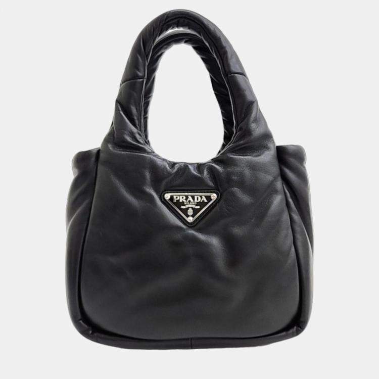 Prada - Women's Small Padded Re-Nylon Shoulder Bag - Black - Synthetic