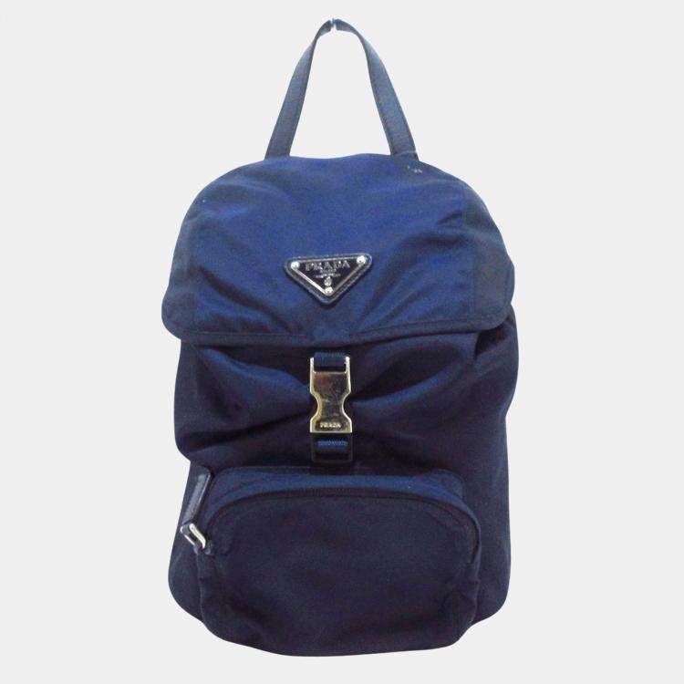 Prada backpack outlet blue