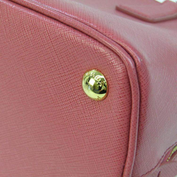 Pre Owned Prada Pink Leather Small Promenade Satchel