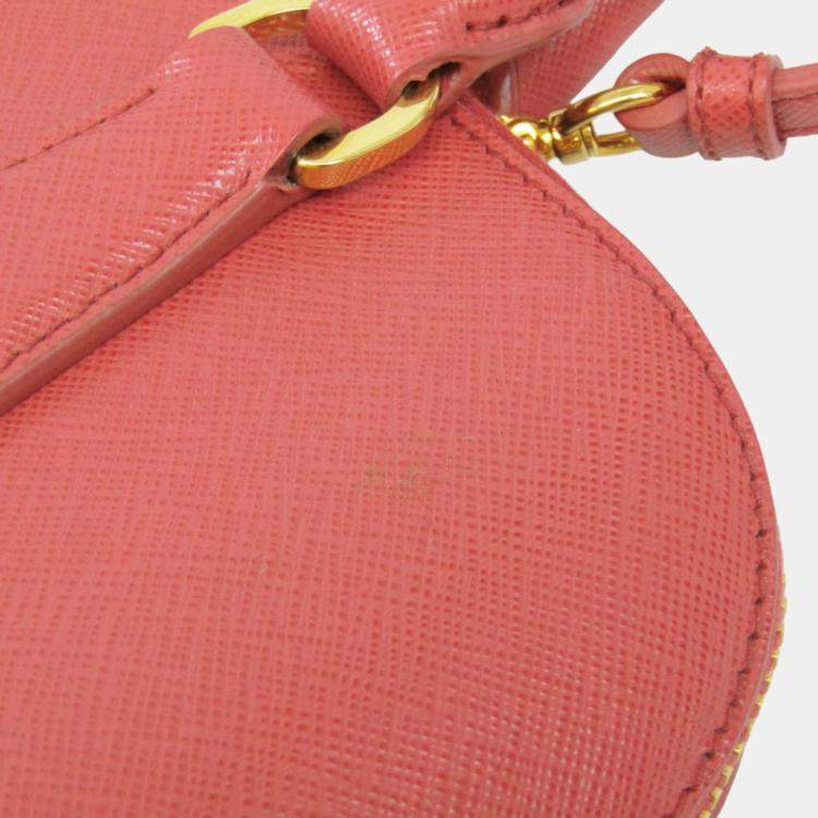 Pre Owned Prada Pink Leather Small Promenade Satchel