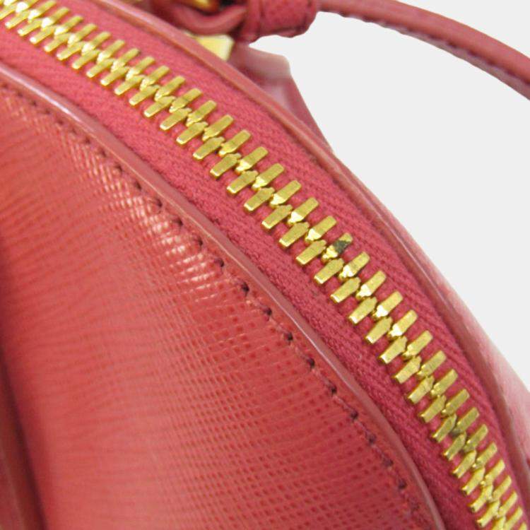 Pre Owned Prada Pink Leather Small Promenade Satchel
