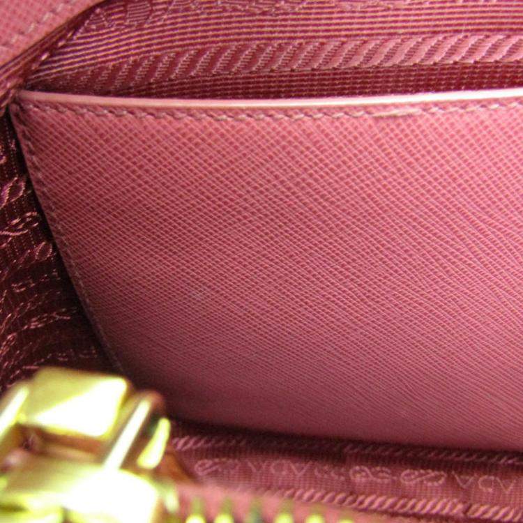 Pre Owned Prada Pink Leather Small Promenade Satchel