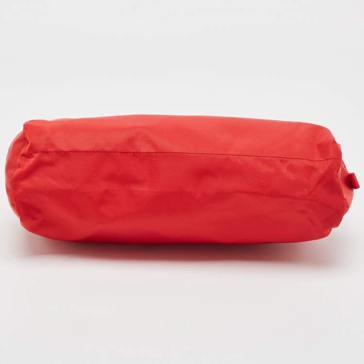 Pre Owned Prada Red Nylon Cosmetic Pouch