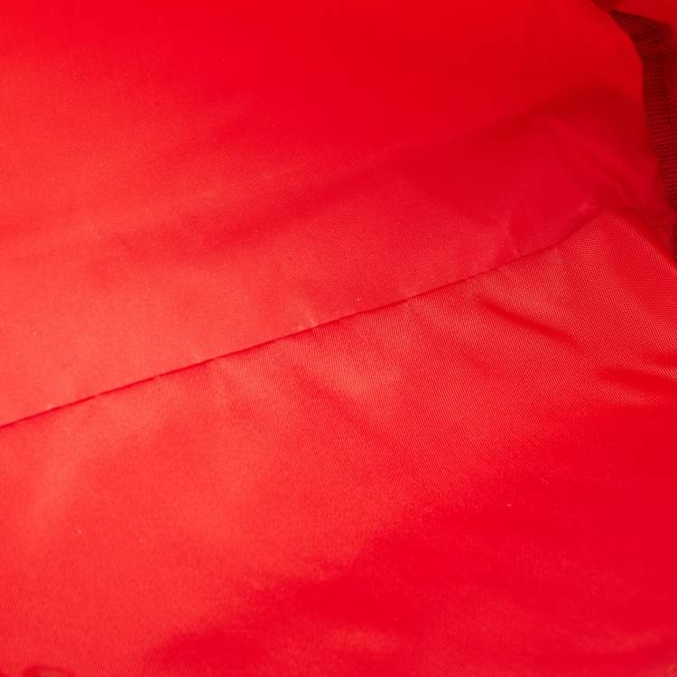 Pre Owned Prada Red Nylon Cosmetic Pouch