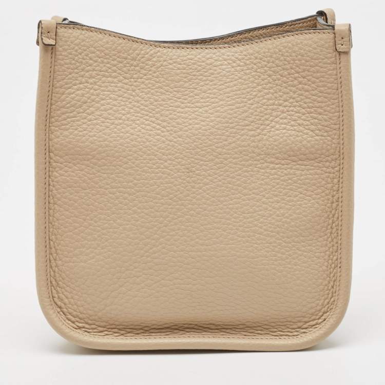 Pre Owned Prada Beige Leather Mini Crossbody Bag