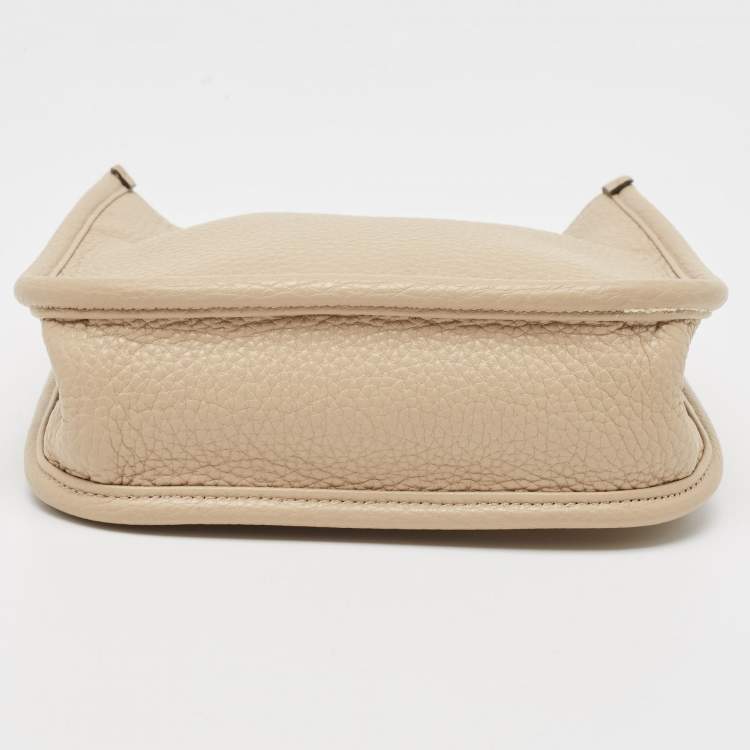 Pre Owned Prada Beige Leather Mini Crossbody Bag