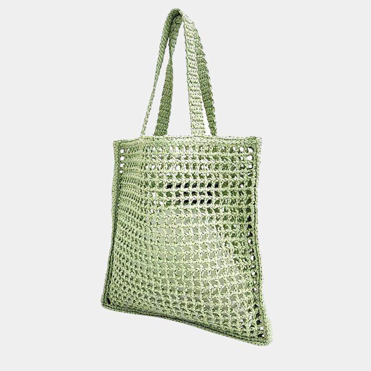 Prada Light Green raffia shoulder bag Prada TLC