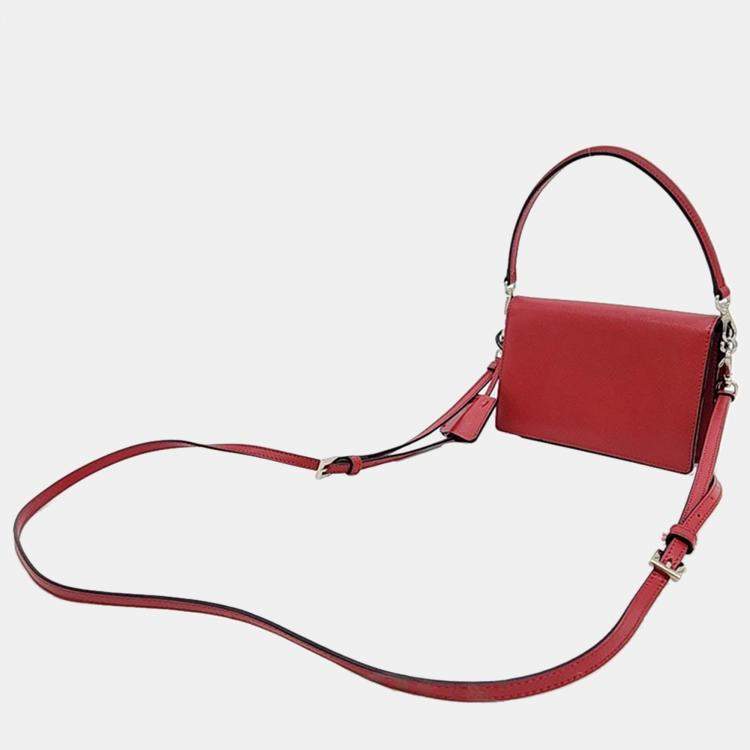 Pre Owned Prada Saffiano Lux Mini Cross Bag (BN2662)
