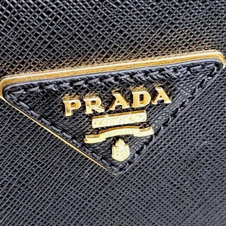 Pre Owned Prada Saffiano Lux Tote and Shoulder Bag (1BA863)