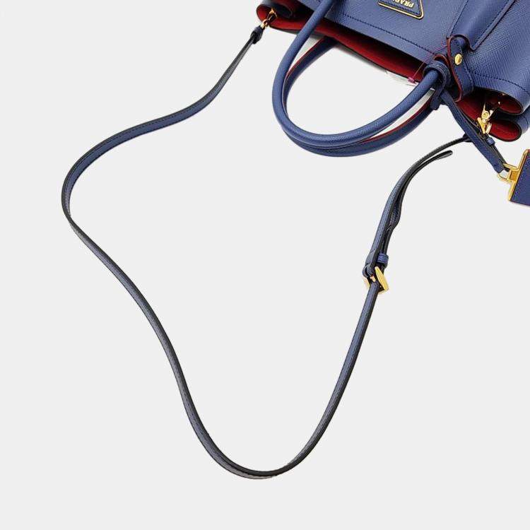 Pre Owned Prada Saffiano Dublé  Tote and Shoulder Bag