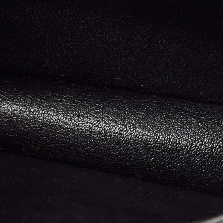 Pre Owned Prada Black/Grey Saffiano Leather Cahier Flap Shoulder Bag