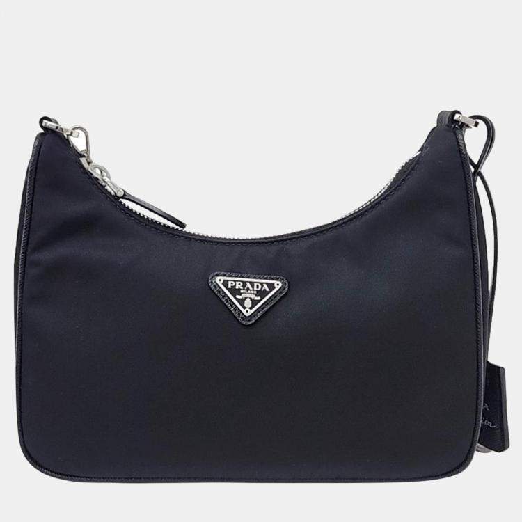 Prada Nylon Tessuto Chain Strap Hobo Bag Prada | The Luxury Closet