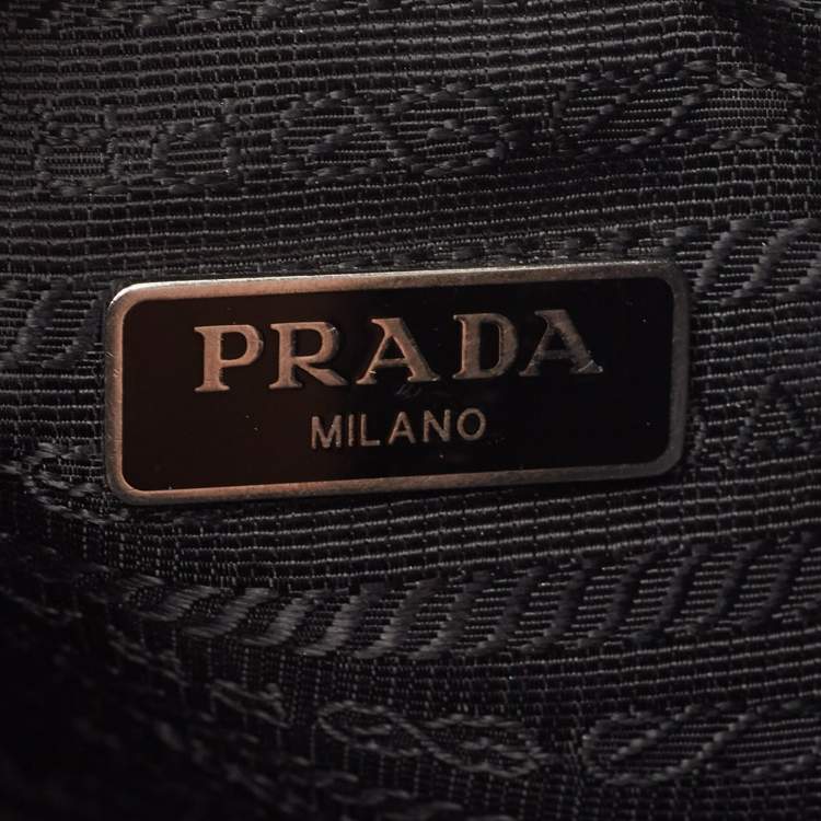 Pre Owned Prada Black Nylon Mini Re-Edition 2000 Shoulder Bag