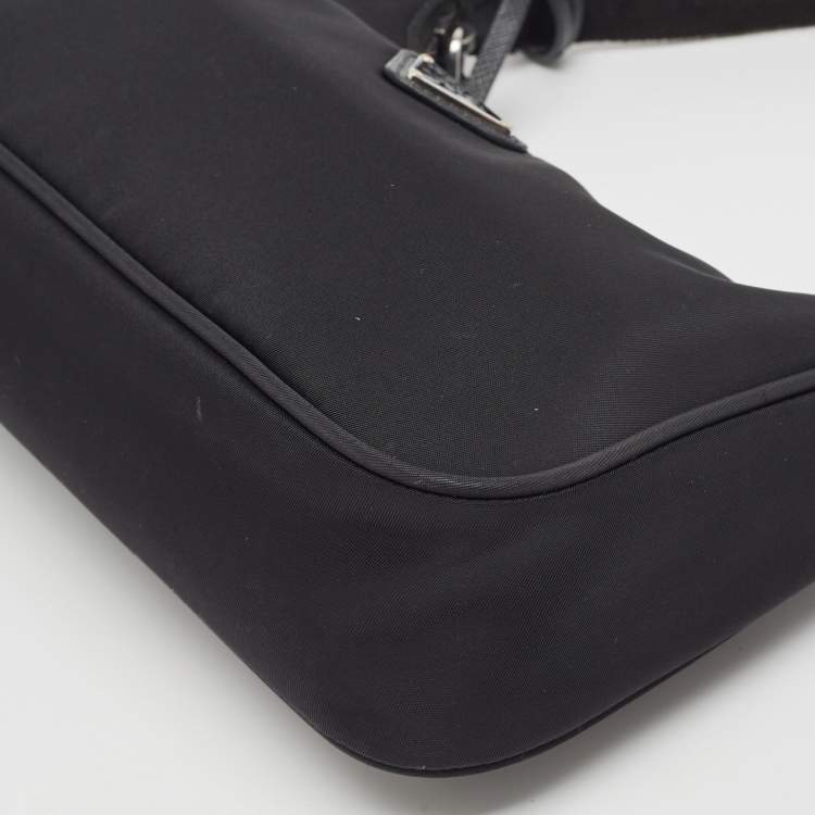Pre Owned Prada Black Nylon Mini Re-Edition 2000 Shoulder Bag