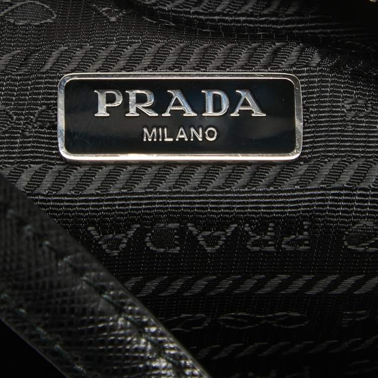 Pre Owned Prada Black Nylon Mini Re-Edition 2005 Shoulder Bag