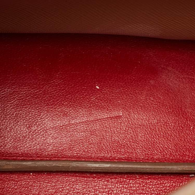 Pre Owned Prada Beige Saffiano Lux Leather Top Handle Bag