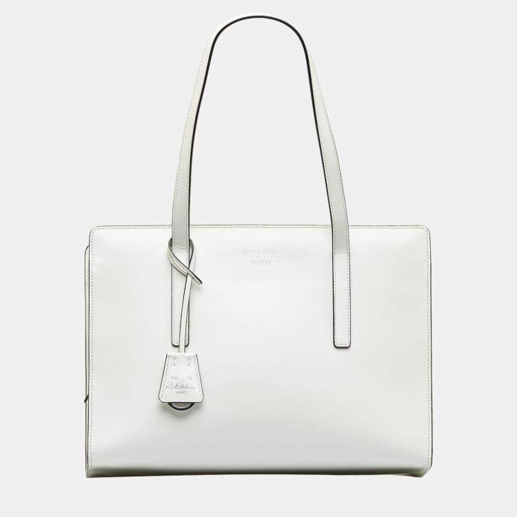 Prada White Medium Re-Edition 1995 Leather Tote Bag Prada | The Luxury ...