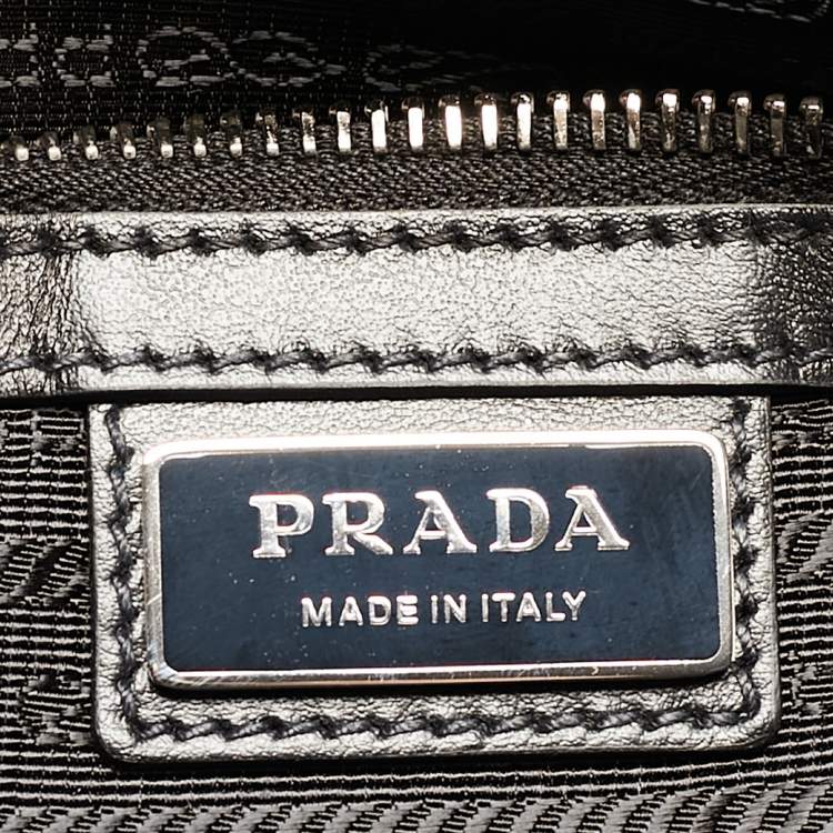 Pre Owned Prada Tricolor Saffiano Leather Travel Bag