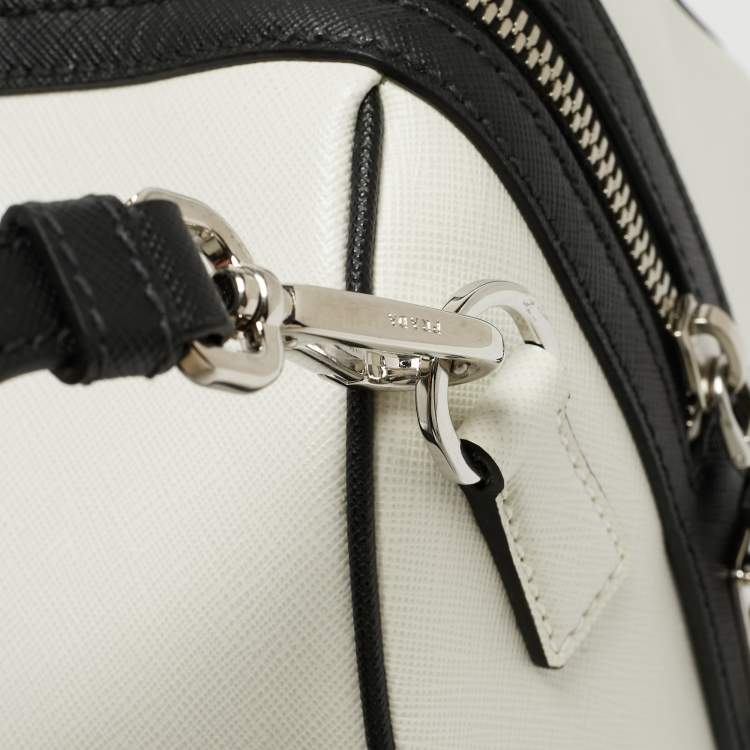 Pre Owned Prada Tricolor Saffiano Leather Travel Bag