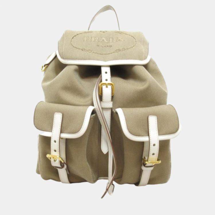 Prada hotsell canvas backpack