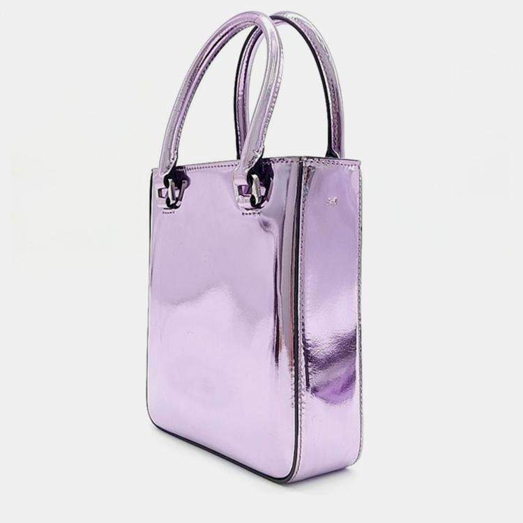 Prada Purple Small Brushed Tote Bag Prada TLC