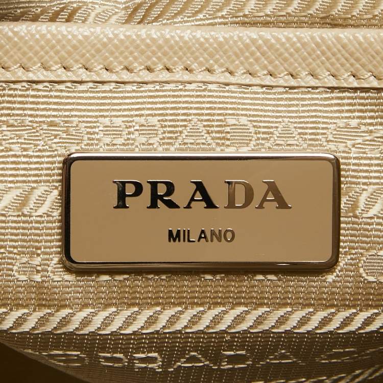 Pre Owned Prada Beige Re-Nylon Medium Backpack