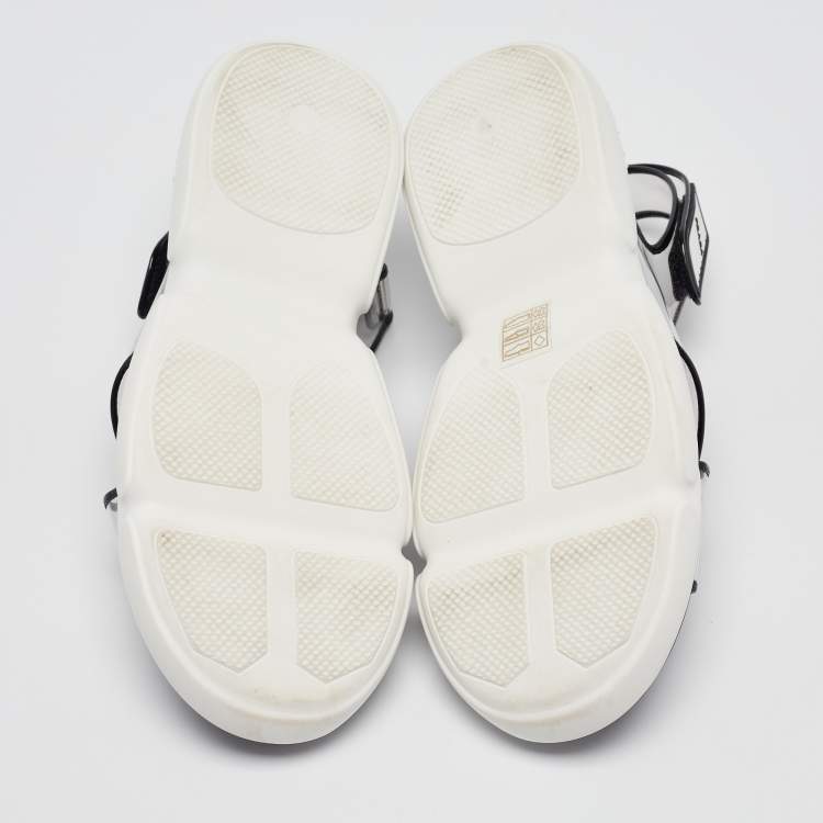 Pre Owned Prada Transparent PVC Cloudbust Slingback Sandals Size 39